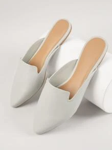 SHUZIA Mules falso - Beis - Ver 2
