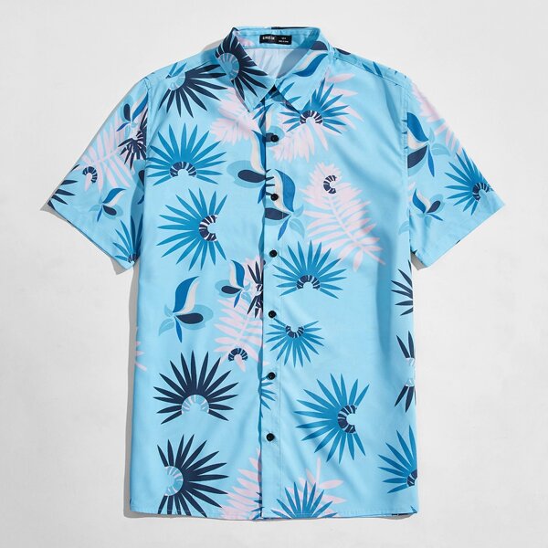 

Men Tropical Print Shirt, Multicolor