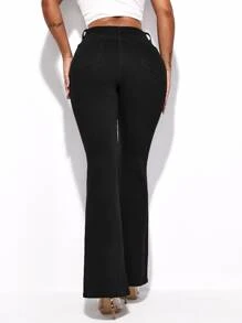 Jeanoix High Waist Flare Leg Jeans