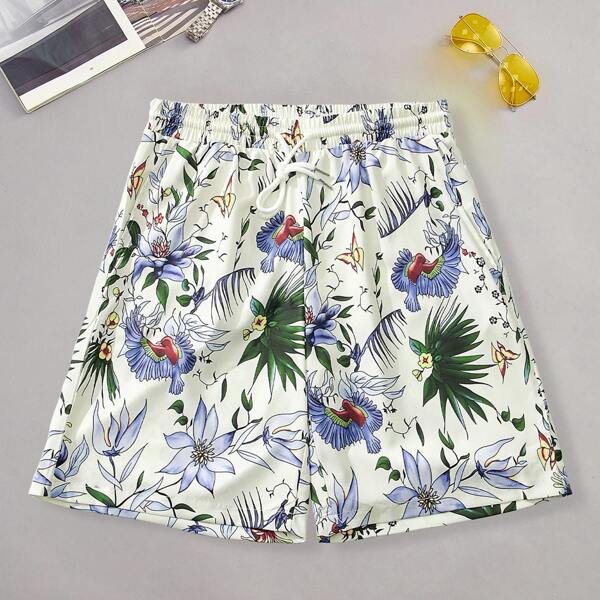 

Men Floral & Animal Print Shorts, Multicolor