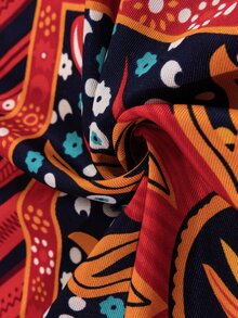 EMERY ROSE Geometric Print Scarf - Multicolor - View 4