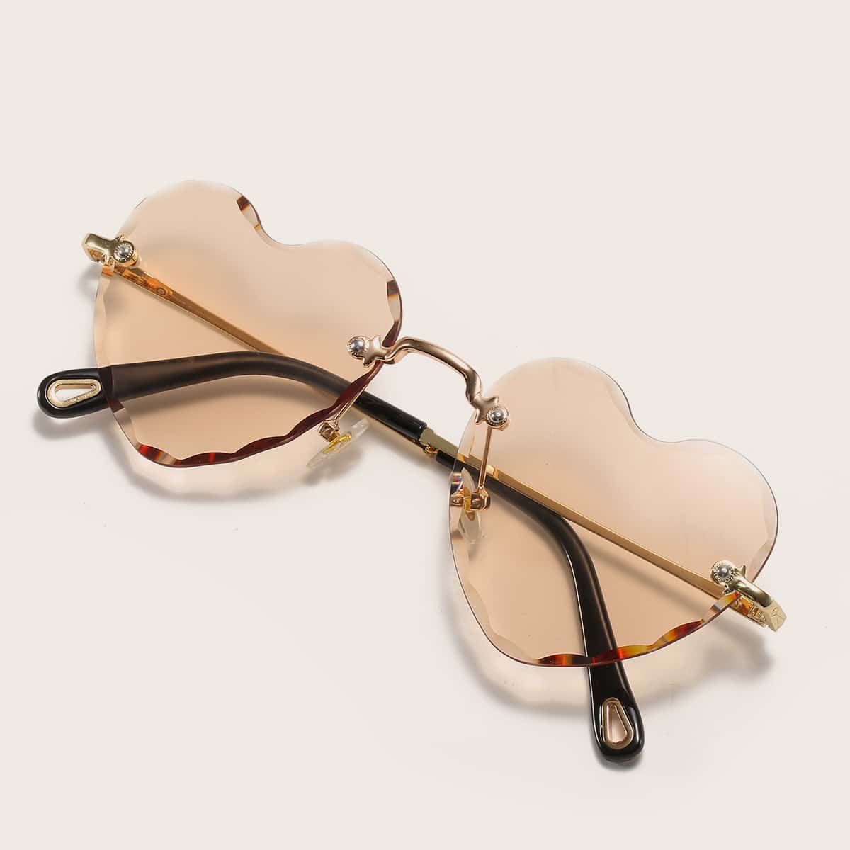 

Heart Frame Rimless Sunglasses