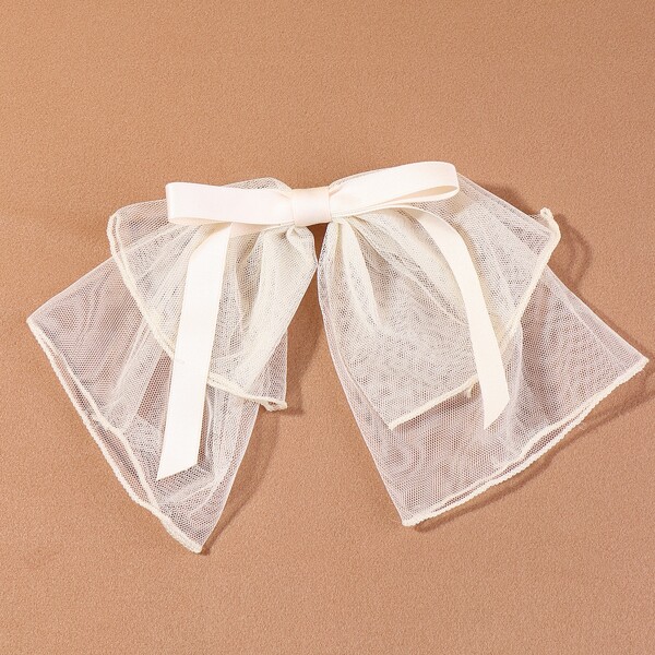 

Bow Knot Decor Hair Clip, Beige