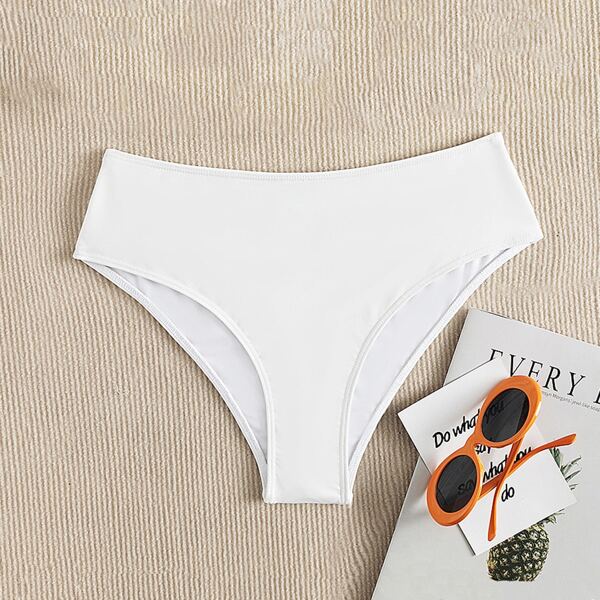 

Solid Bikini Panty, White