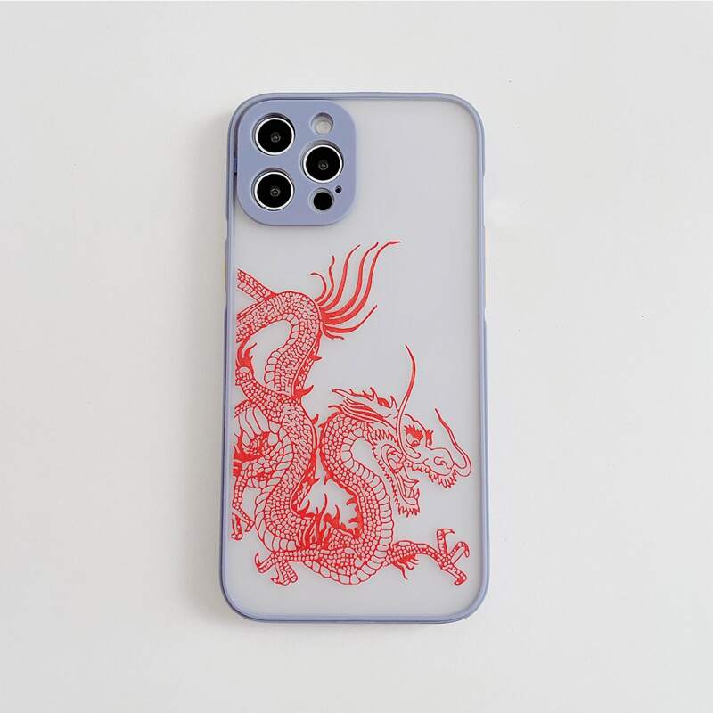 

Chinese Dragon Print Phone Case, Multicolor