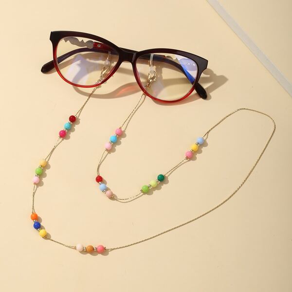 

Bead Decor Glasses Chain, Multicolor