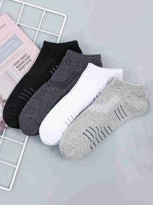 4pairs Men Striped Ankle Socks - Multicolor - View 3