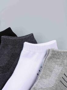 4pairs Men Striped Ankle Socks - Multicolor - View 4