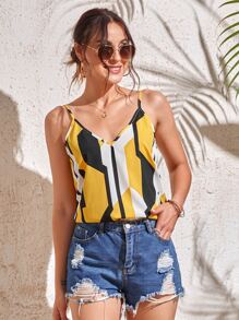 SHEIN Clasi Áo hai dây Hình học Boho - Nhiều màu - Xem 4