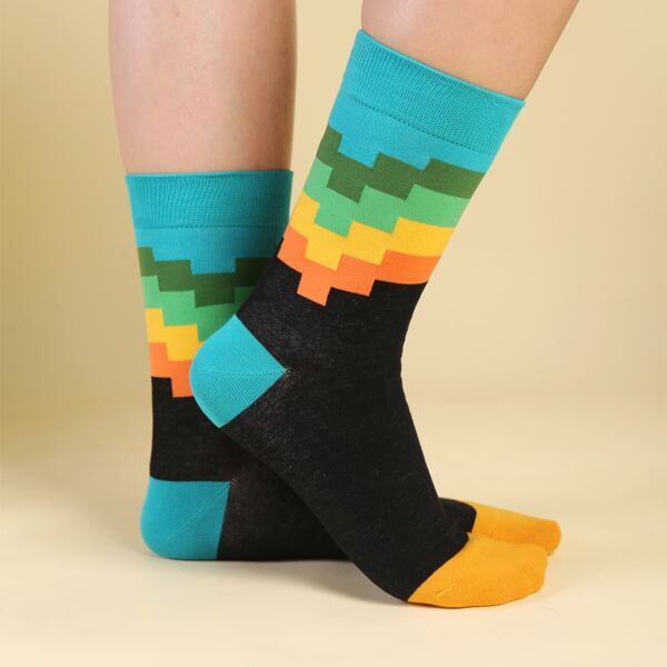 

Color Block Crew Socks, Multicolor