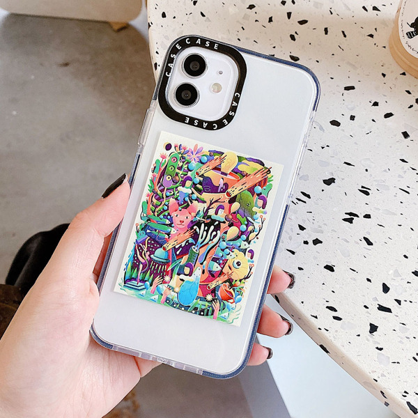 

Cartoon Graphic Clear Phone Case