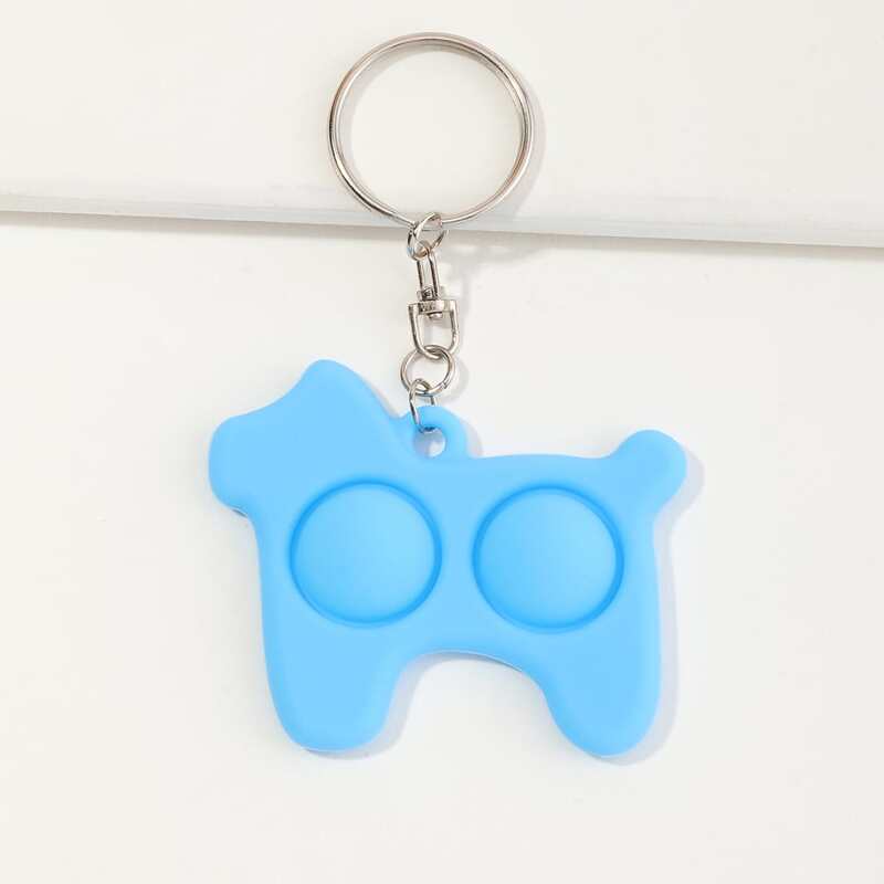 

Creative Stress Relief Keychain, Blue