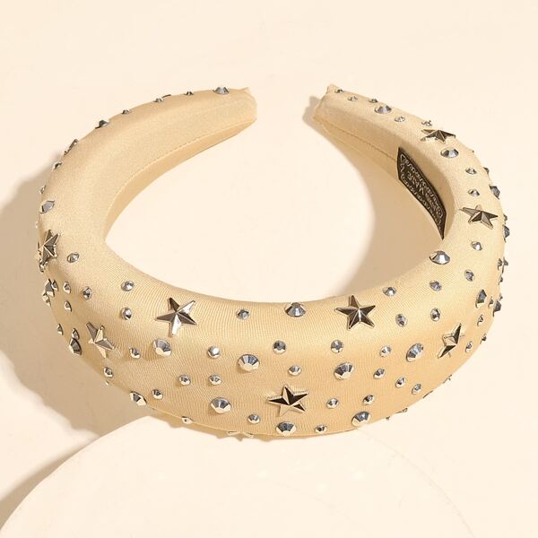 

Star Decor Padded Hair Hoop, Khaki