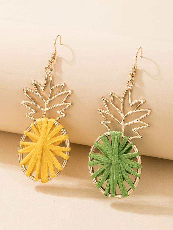 Pineapple Drop Earrings SHEIN USA