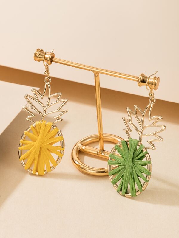 Pineapple Drop Earrings SHEIN USA