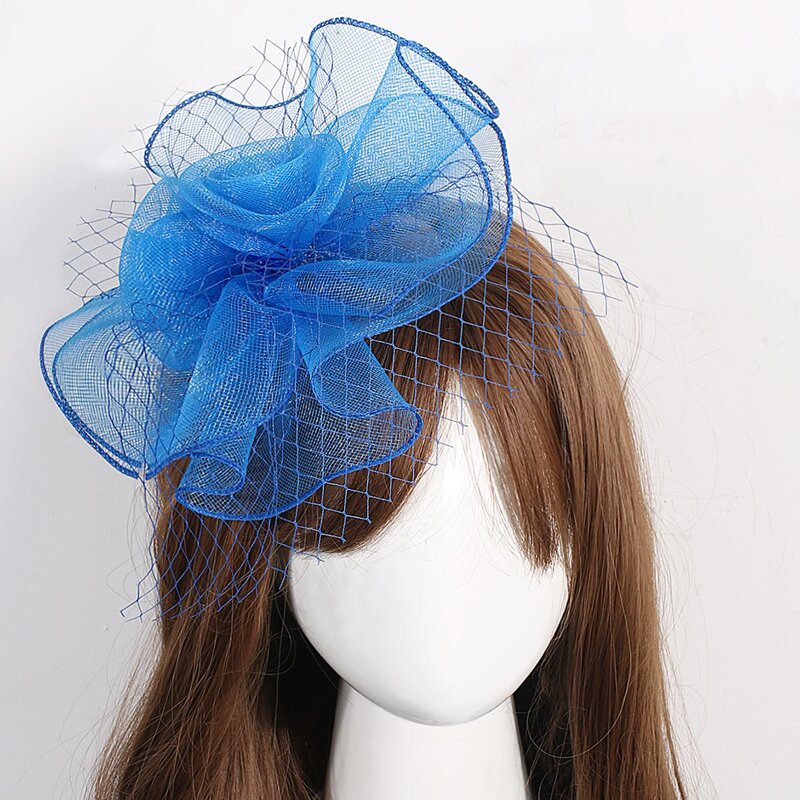 

Mesh Decor Hair Clip, Blue