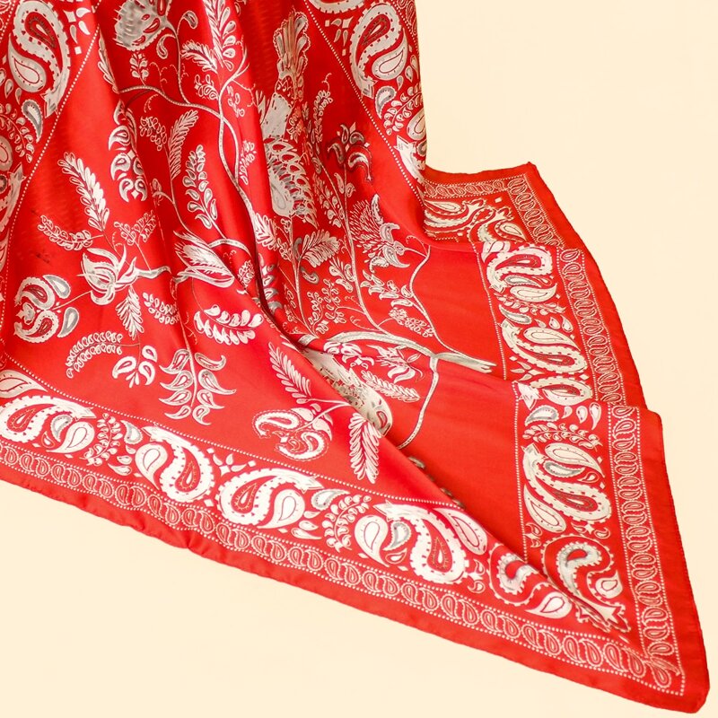 

Paisley Pattern Bandana, Red