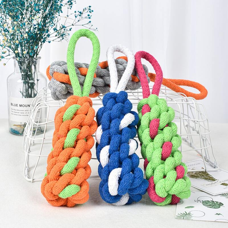 

1pc Rope Woven Random Pet Chew Toy, Multicolor