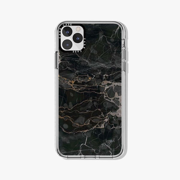 

Marble Pattern Phone Case, Black