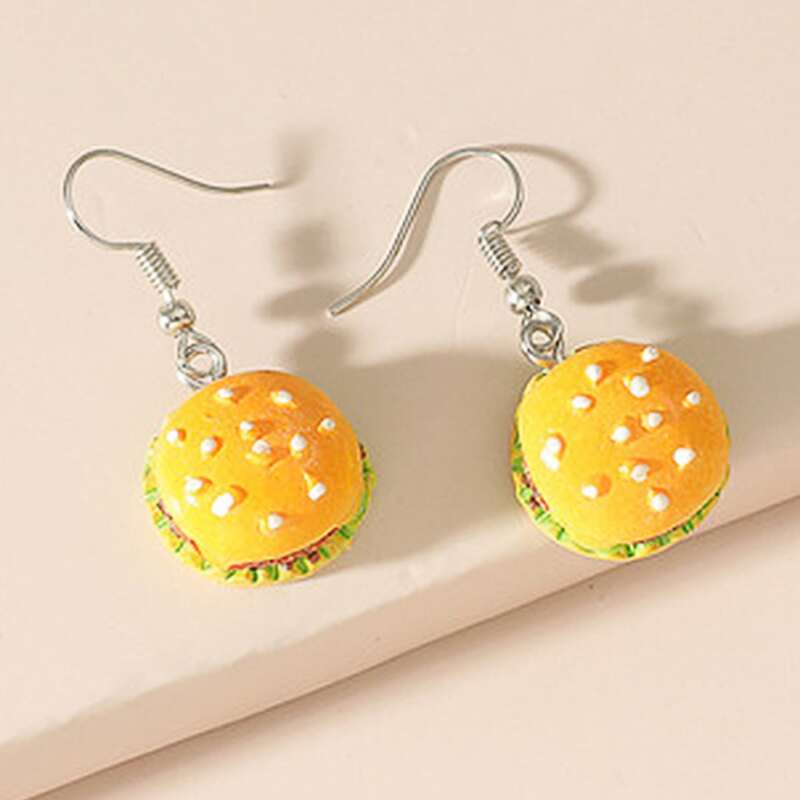

Hamburger Drop Earrings, Yellow