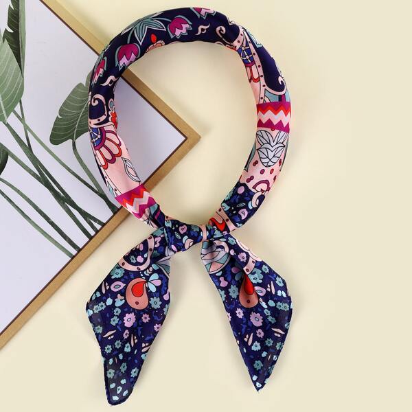 

Flower Print Bandana, Multicolor