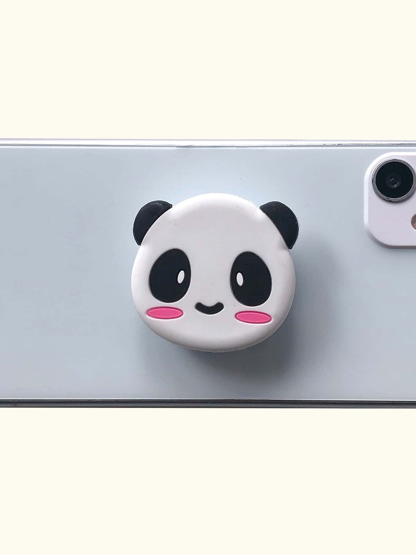 卡通貓熊彈出式手機握夾 - 彩色 - 查看 1