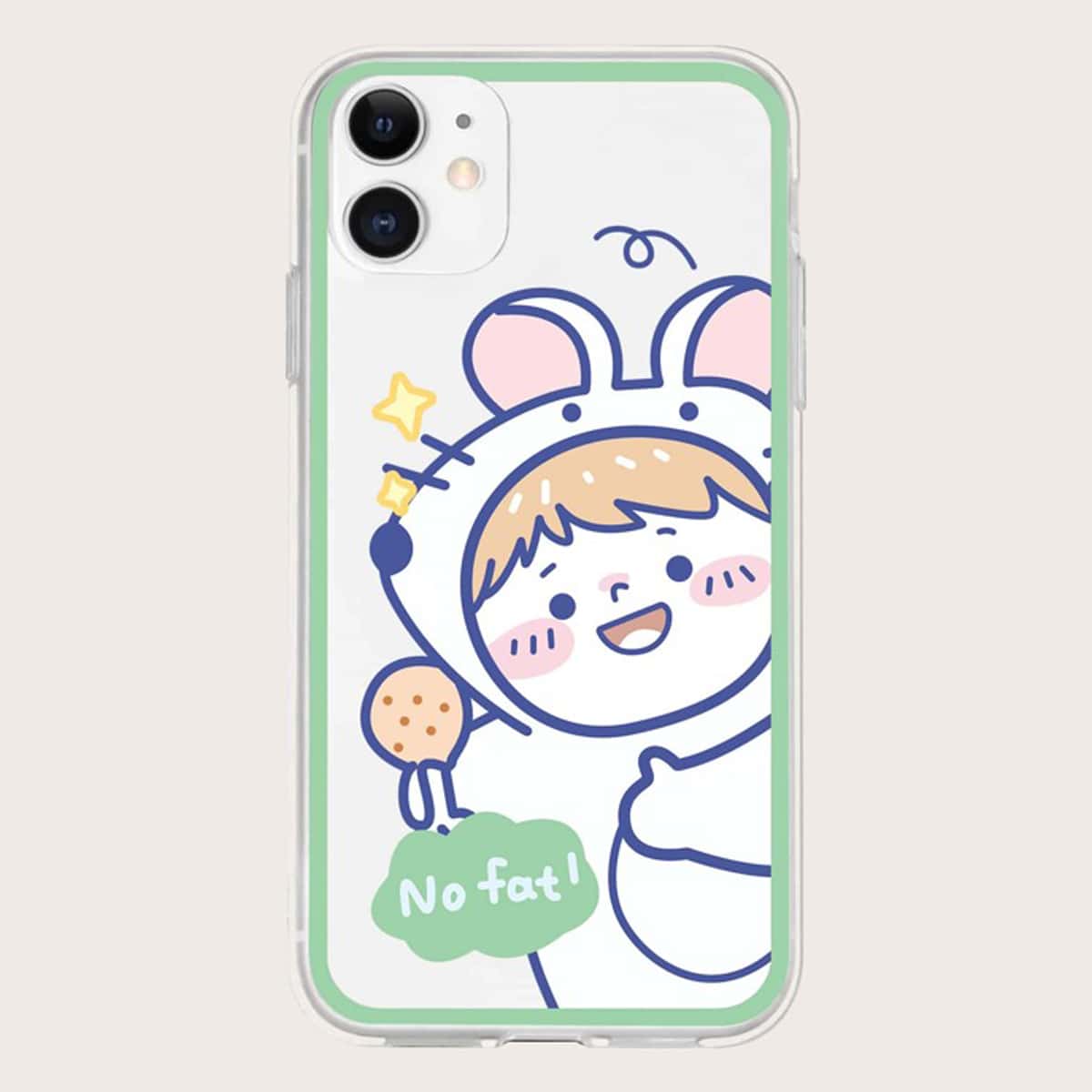 

Cartoon Figure Phone Case, Multicolor