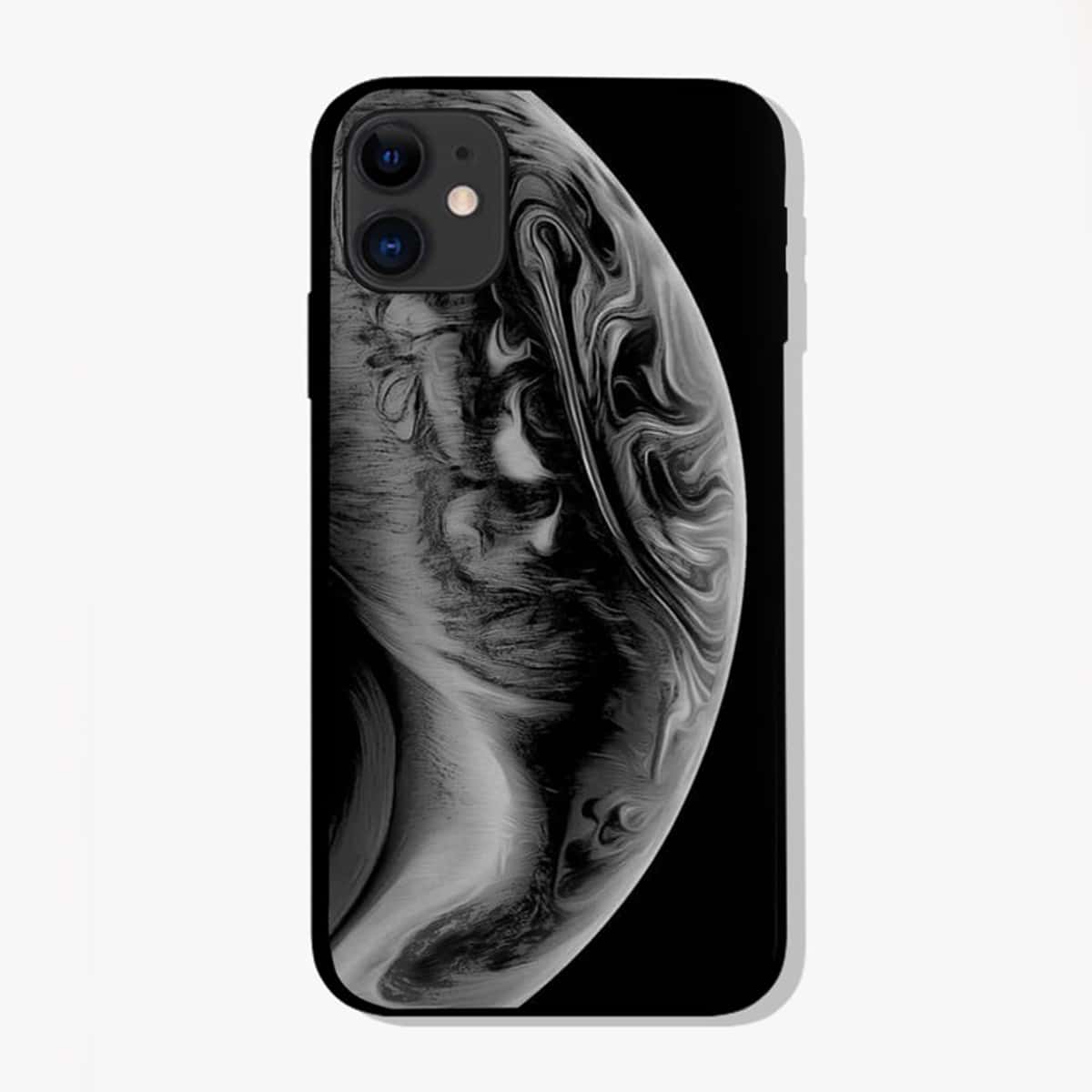 

Planet Print Phone Case, Black
