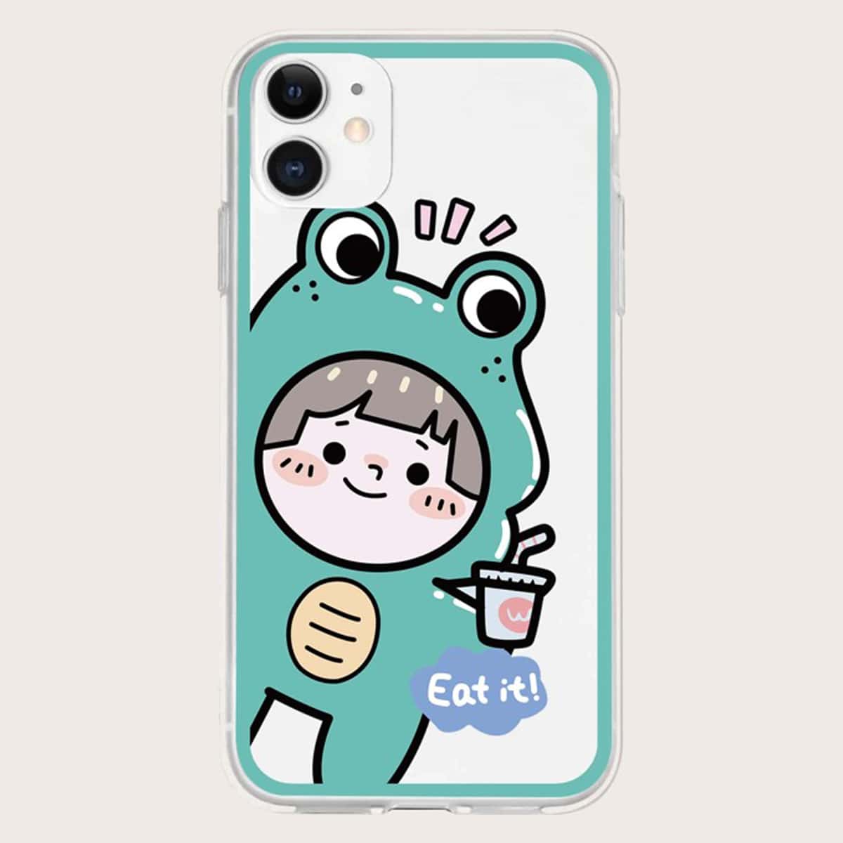 

Cartoon Figure Phone Case, Multicolor
