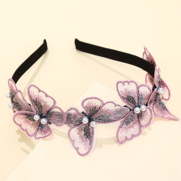 

Faux Pearl Decor Hair Hoop, Pink