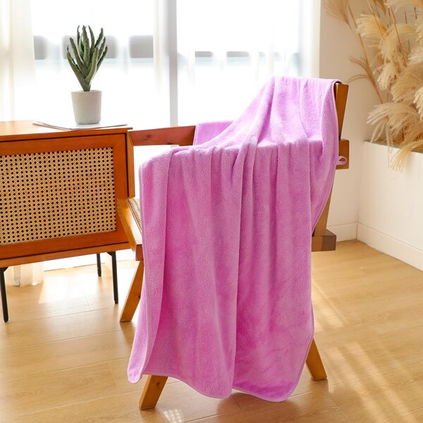

Solid Color Bath Towel, Purple