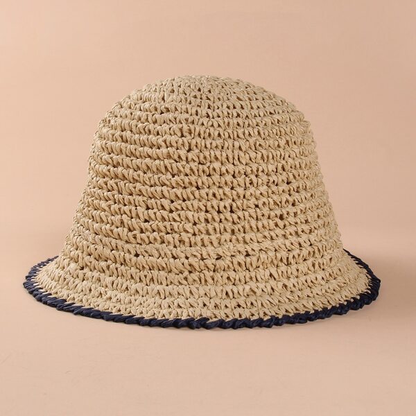 

Toddler Girls Simple Straw Hat, Khaki