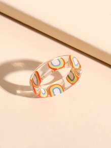 Graphic Resin Ring - Multicolor - View 1
