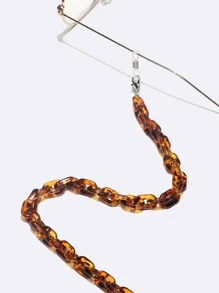 1 pieza Cadena para gafas de acrílico con estampado de leopardo, unisex - Multicolor - Ver 3