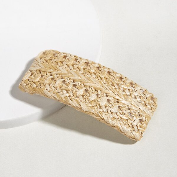 

Braided Design Hair Clip, Beige