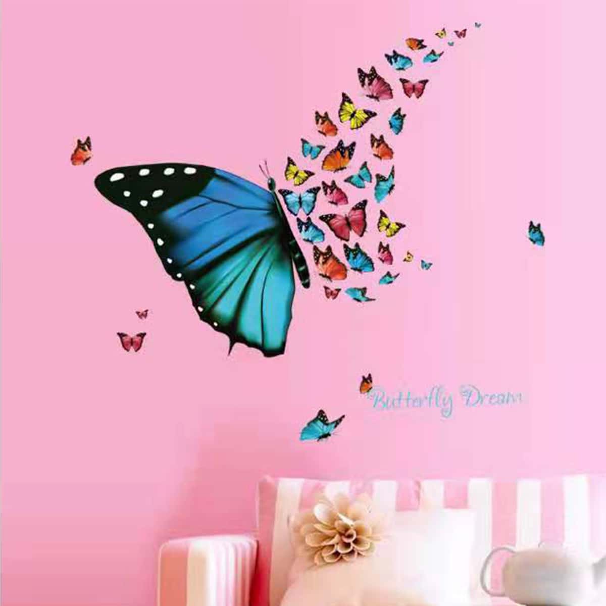 

Butterfly Wall Sticker, Multicolor