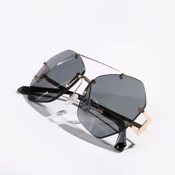 

Tinted Lens Rimless Sunglasses