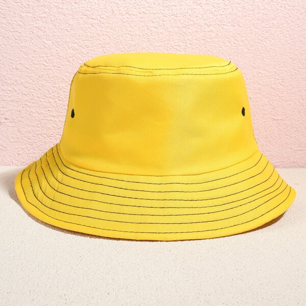 

Plain Bucket Hat, Yellow