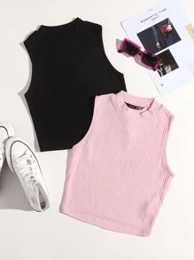 SHEIN EZwear Women Tank Tops & Camis - Multicolor - View 1