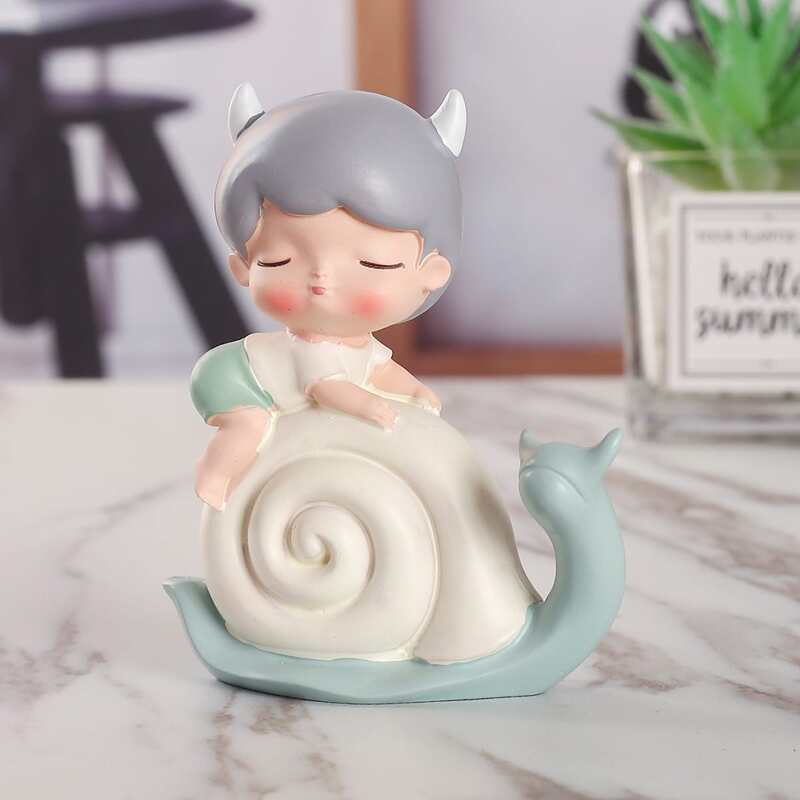 

1pc Snail Baby Design Art Decoration, Multicolor