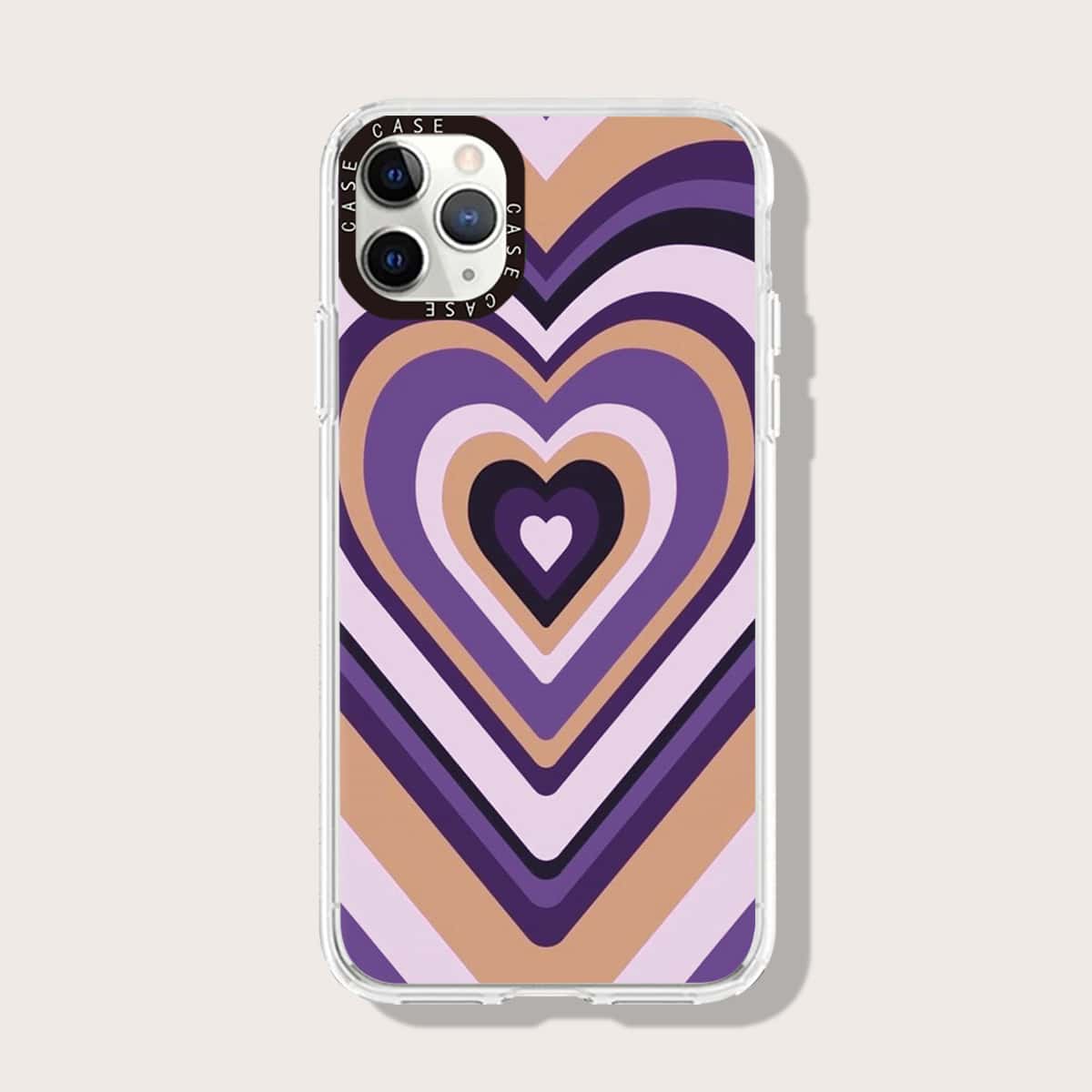

Heart Pattern Phone Case, Multicolor