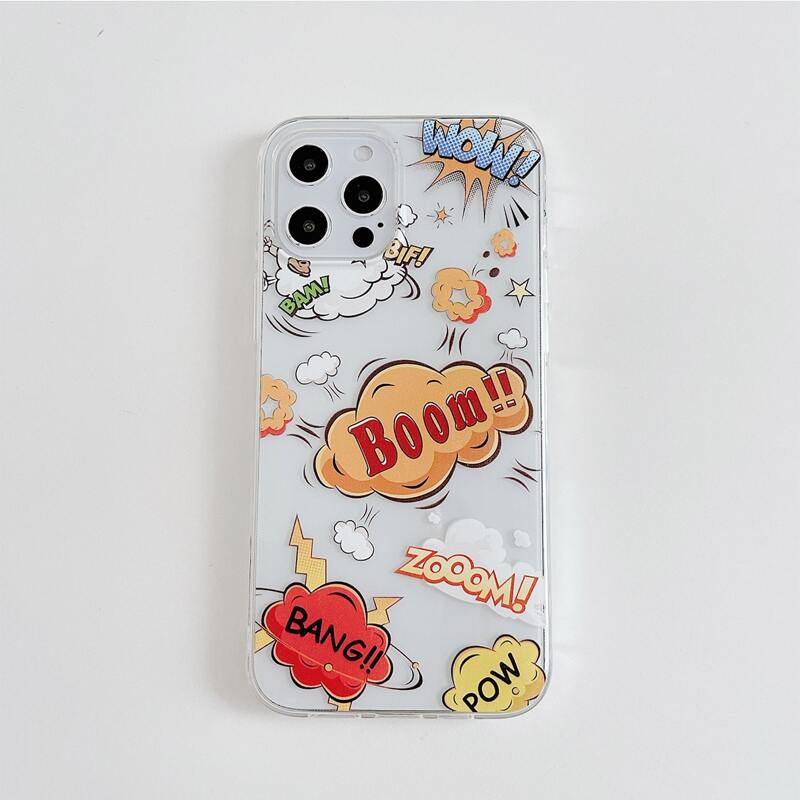 

Letter Graphic Phone Case, Clear