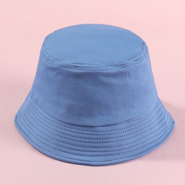 

Kids Plain Bucket Hat, Blue