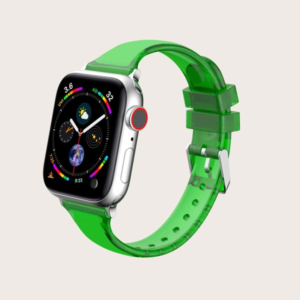 

Clear Watchband For iWatch, Green
