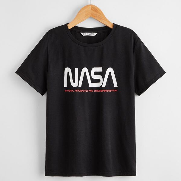

Boys Letter Graphic Tee, Black