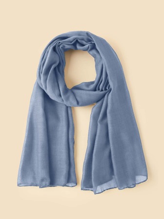 1 pezzo Sciarpa/Foulard monocromatico in stile arabo, adatto per l'uso in moschea, protezione dal sole