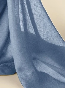 1pc Plain Color Arabic Head Wrap/Scarf, Suitable For Mosque Use, Sun Protection