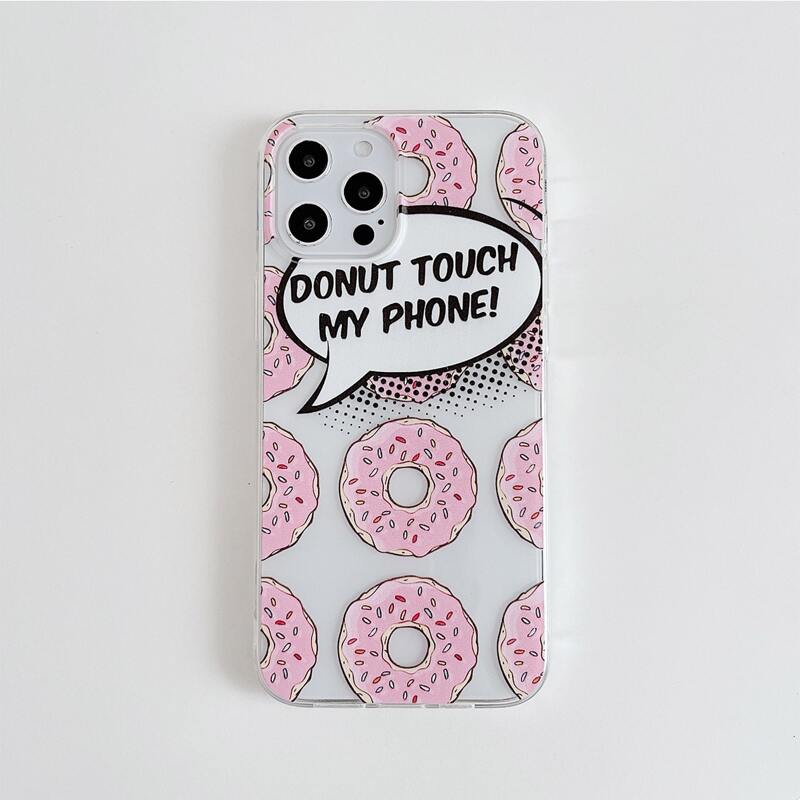 

Donut Print Phone Case, Clear