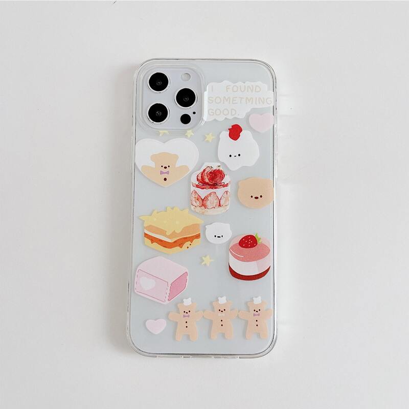 

Cartoon Graphic Phone Case, Clear
