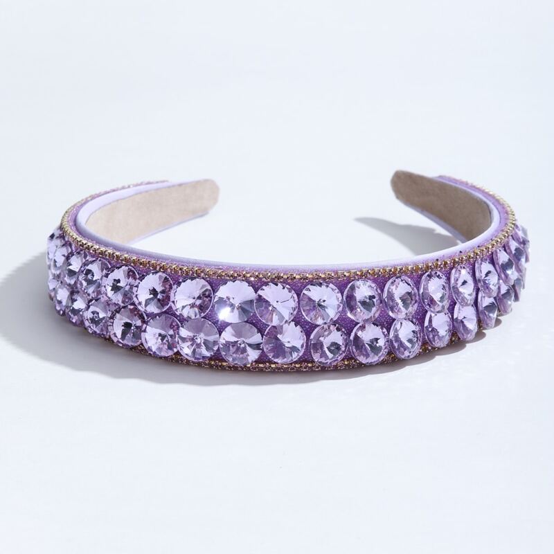 

Rhinestone Decor Hair Hoop, Purple
